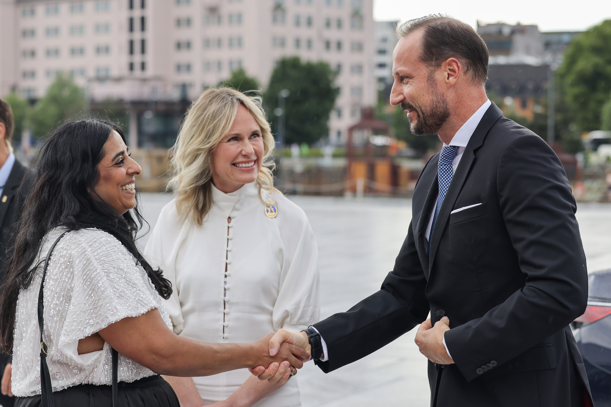 Kulturminister Jaffery Lubna og ordfører i Oslo, Anne Lindboe