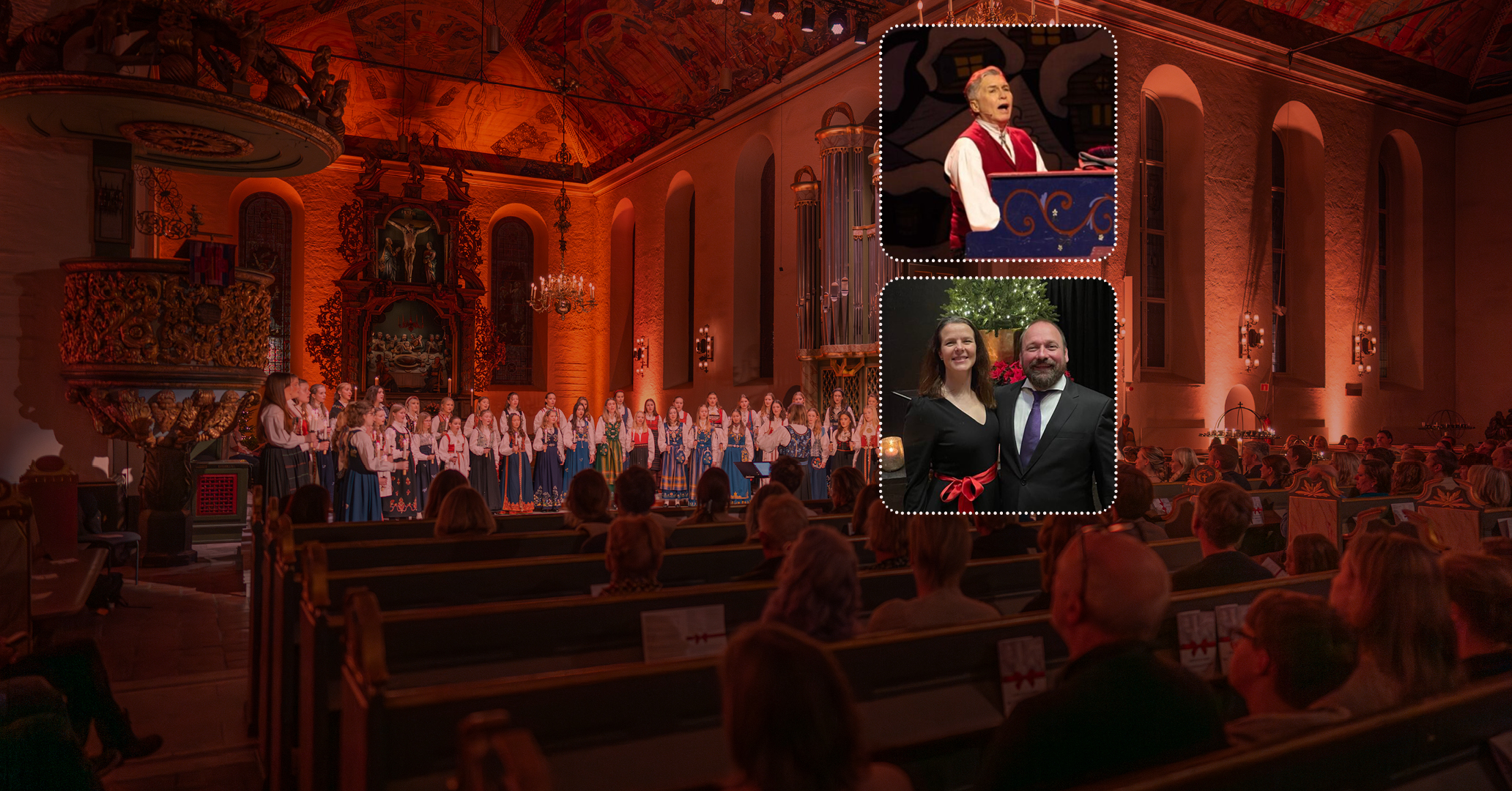 Det Norske Jentekors julekonsert i Oslo domkirke.