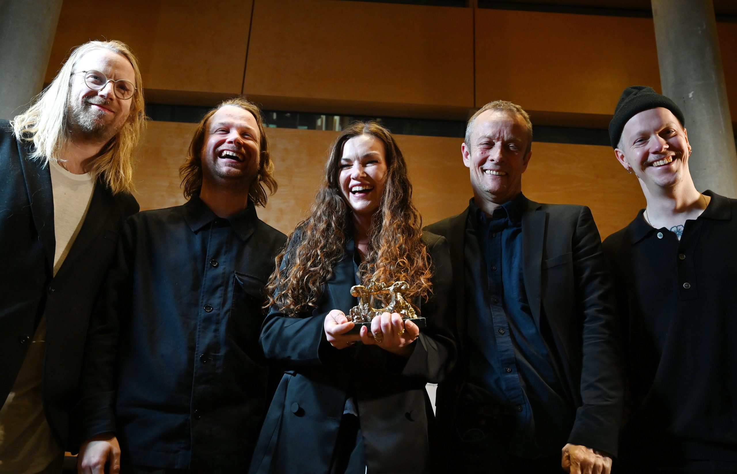 Harpa Award-winner, Andréa Louise Horstad (Kåre Chr. Vestrheim, Kristoffer Lo, Eivind Helgerød). Nordic Film Music Days 2025, Berlin, 15.02.2025. Foto: Thomas Kolbein Bjørk Olsen, Berlinkontoret.no